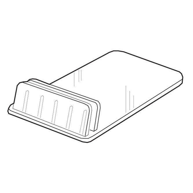 1-1/2" CLEAR MINI CARD HOLDER, ANGLED - Braeside Displays