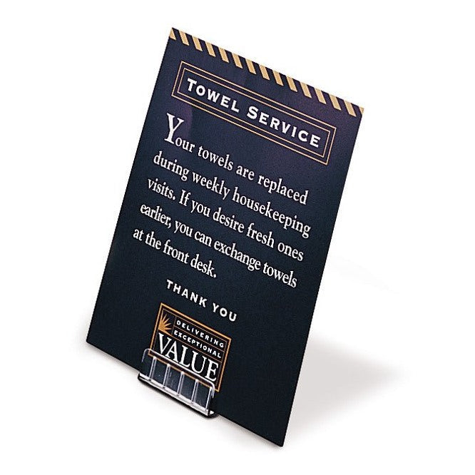 1-1/2" CLEAR MINI CARD HOLDER, ANGLED - Braeside Displays