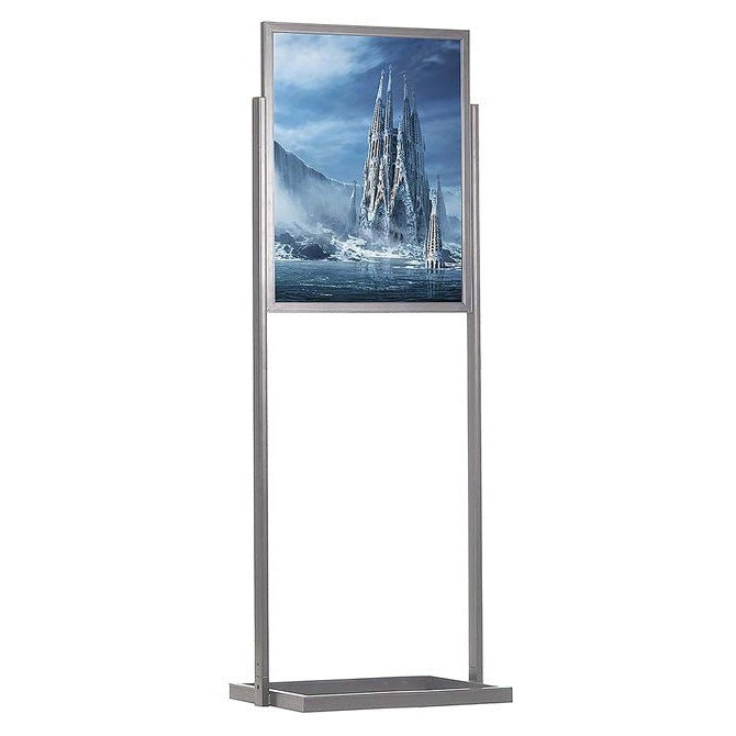 24" x 36" Economy Floor Poster Stand, Black - Braeside Displays