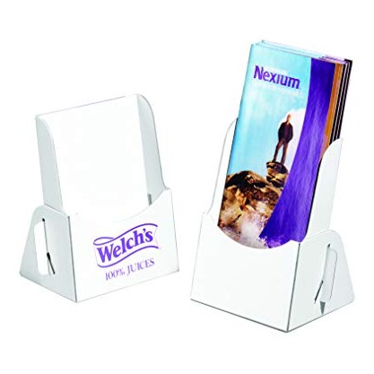 DisplayBug Corrugated Trifold Brochure Holder, 4" Wide, Ships Flat (Pack of 50) - Braeside