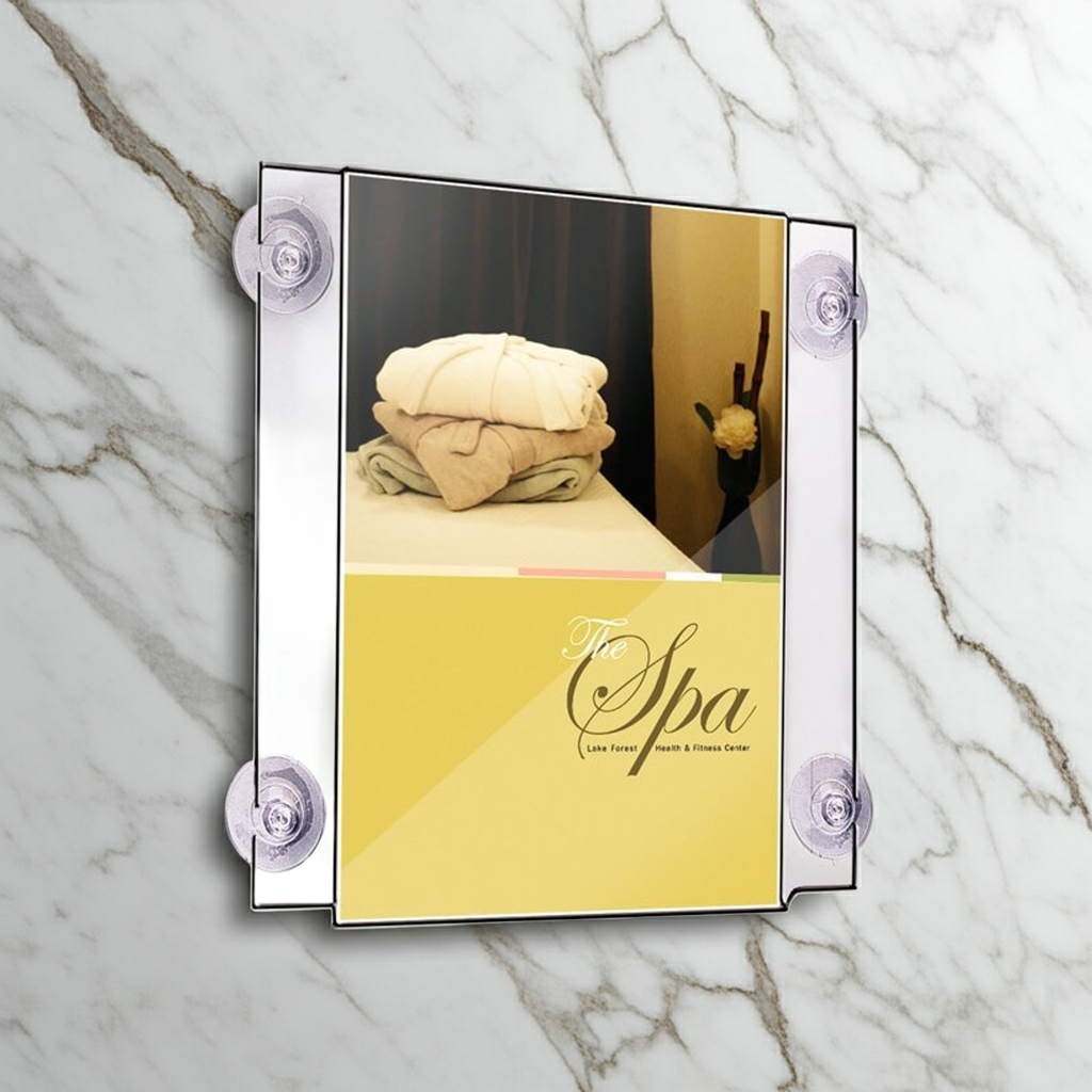 11" x 14" Glass Mount Acrylic Sign Holder