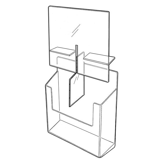 Convertible Four Pocket Slatwall Holder - Braeside Displays
