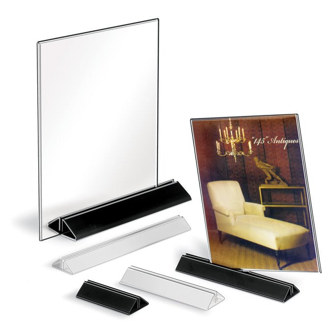 6" LONG COMPRESSION FIT SIGN BASE - Braeside Displays