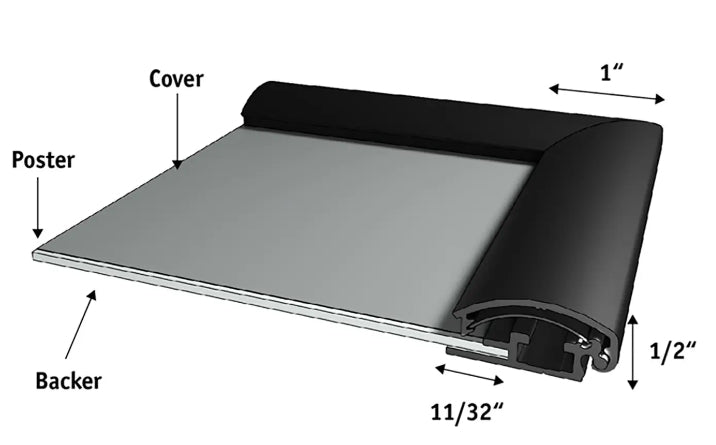 30" X 40" 1" Profile Aluminum Snap Frame