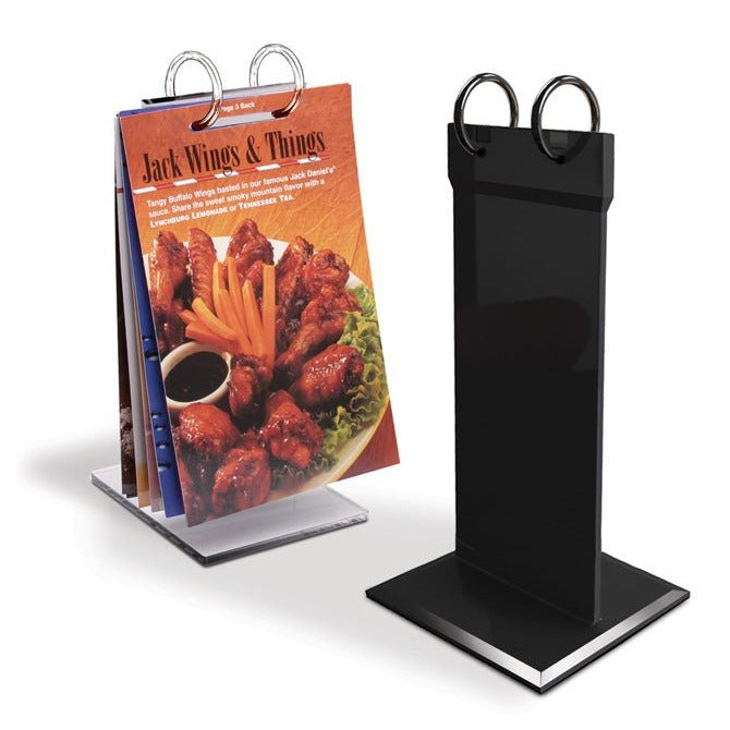 Tabletop Menu Flip Chart, Narrow Ring – Braeside Displays